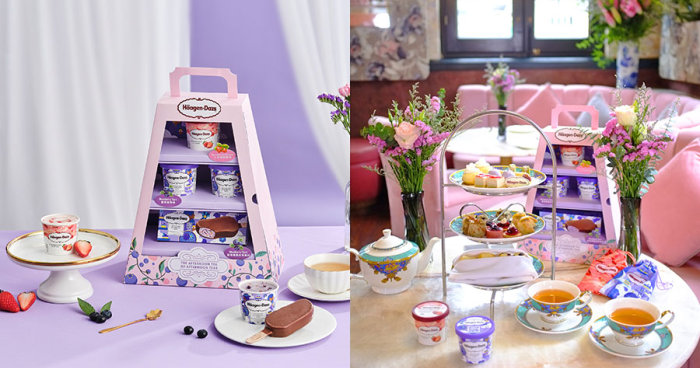 香港打卡下午茶好去處推薦2023｜Häagen-Dazs聯乘Madame Fù春日莓果tea set！送隨身鏡連收藏袋