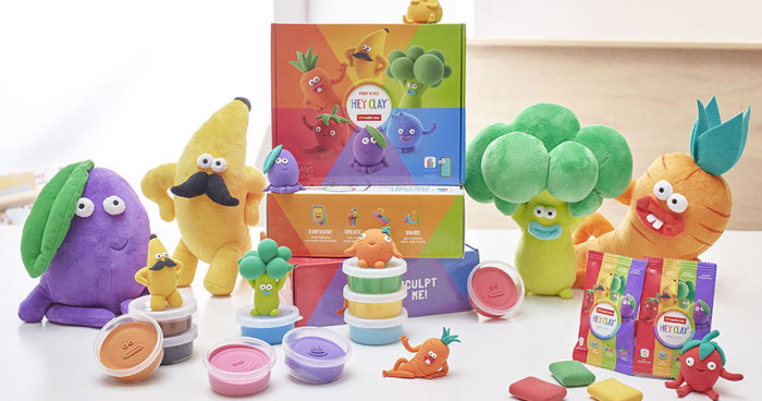 兒童益智玩具推薦｜通過歐盟玩具檢驗、安全無毒！美國Hey Clay聯乘惠康推出創意黏土，令小朋友愛上蔬果！