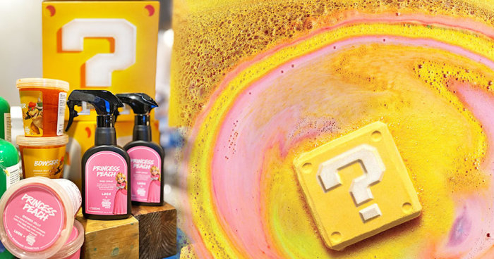 浸浴球推薦｜Lush聯乘Super Mario限定系列！問號方塊汽泡彈暗藏神秘香氛皂