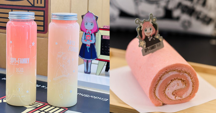 《SPY×FAMILY 間諜家家酒》X 1011SIPTEA 期間限定店登場！超美粉紅漸變玫瑰特飲＋安妮亞花生蛋糕卷等必點美食推介