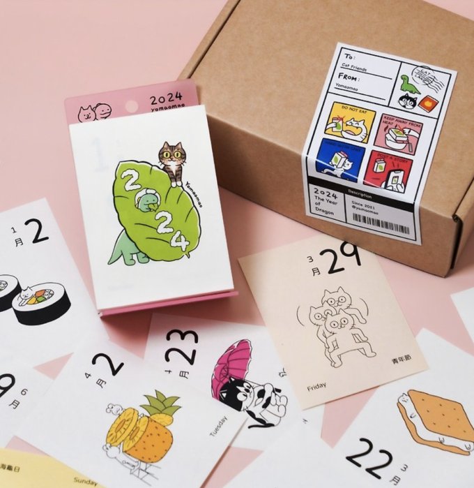 2024日曆/月曆推薦！新一年儀式感滿滿！香港人日曆、3D立體紙雕地球日曆 、日曆有貓貓等