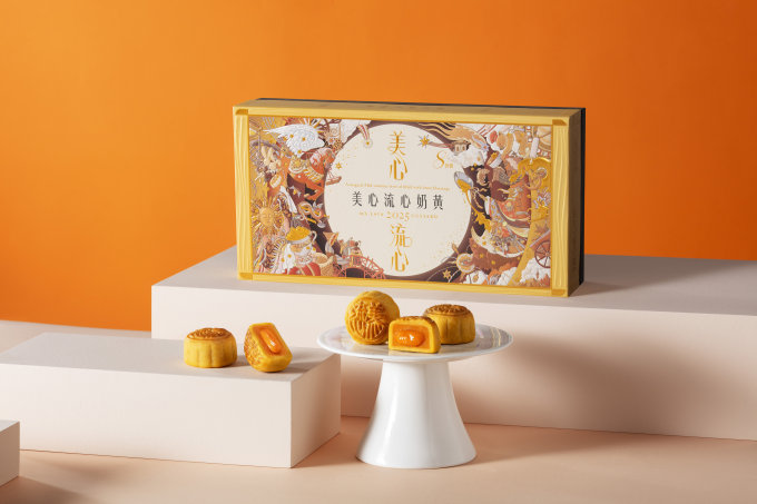 獨家送禮活動 | 美心皇牌流心奶黃月餅搭配限量非賣品星願流心聯名茶具套裝 