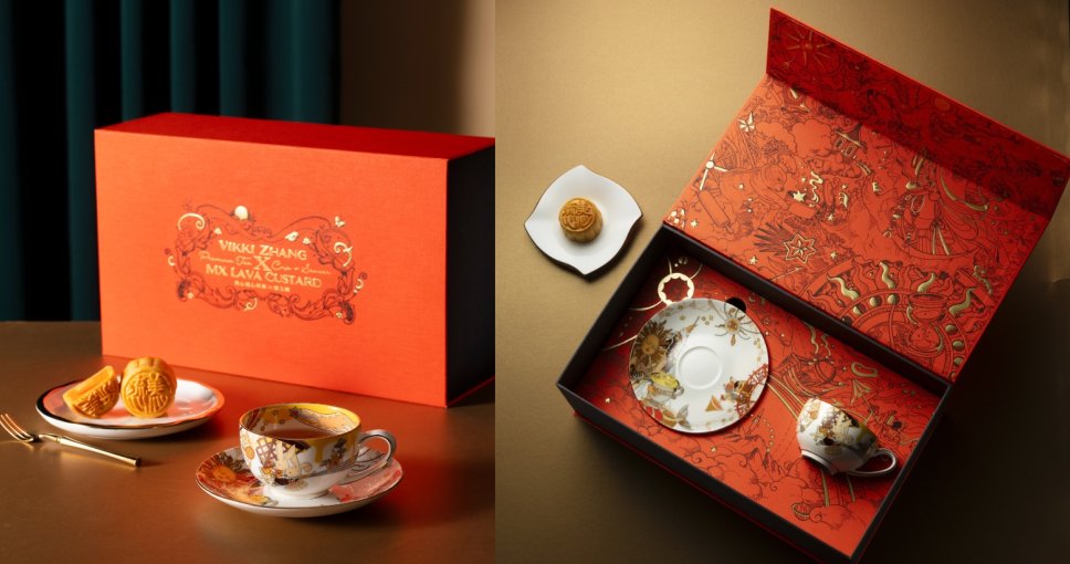 限量非賣品 美心皇牌流心奶黃月餅搭配星願流心聯名茶具套裝｜中秋最值得收藏的藝術禮讚